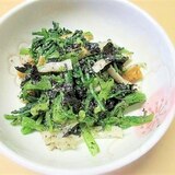 簡単小鉢☆春菊・竹輪のごま・海苔和え